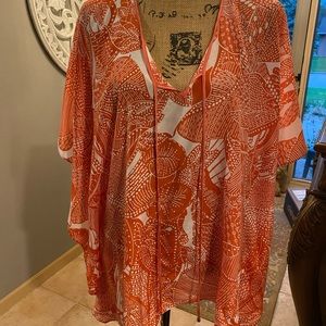 Beautiful Talbots silk poncho style top